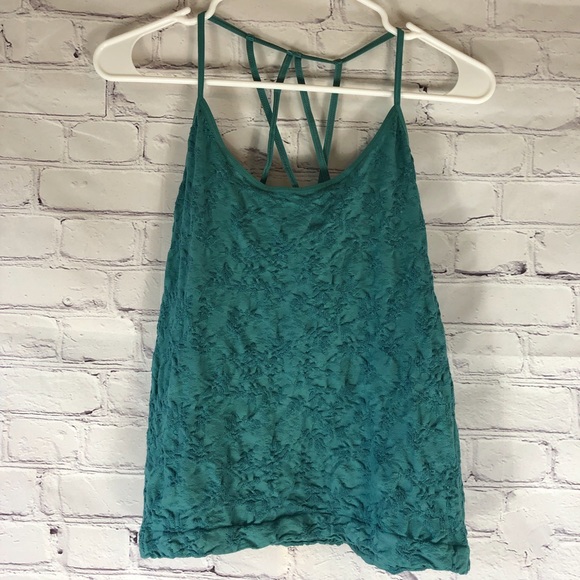 Anthropologie Tops - Anthropologie Teal Green Camisole Size Medium